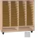 Ironwood Mfg. FS Series - 100 Open Folio Music Storage Cabinet - Castus Star