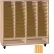 Ironwood Mfg. FS Series - 100 Open Folio Music Storage Cabinet - Oak Color