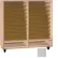 Ironwood Mfg. FS Series - 50 Open Folio Music Storage Cabinet - Castus Star