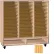 Ironwood Mfg. FS Series - 75 Open Folio Music Storage Cabinet - Oak Color