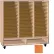 Ironwood Mfg. FS Series - 75 Open Folio Music Storage Cabinet - Oiled Cherry