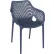 Siesta Air XL Outdoor Dining Arm Chair, Dark Gray - Pkg Qty 2