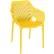 Siesta Air XL Outdoor Dining Arm Chair, Yellow - Pkg Qty 2