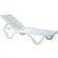 Siesta Aqua Resin Pool Chaise Lounge, White - Pkg Qty 4