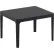 Siesta Sky 24" Outdoor Resin Side Table, Black