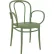 Siesta Victor XL Resin Outdoor Arm Chair, Olive Green - Pkg Qty 2