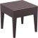 Siesta Miami Wickerlook Square Resin Side Table, Brown