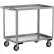 Jamco Stainless Steel Cart, Flush Top, Lips Up on Bottom Shelf, 1200 lb. Cap., 30"L x 18"W x 35"H
