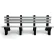 Frog Furnishings Comfort Park Avenue 8' Recycled Plastic Bench, Gray Bench/Black Frame