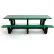 Frog Furnishings Park Place 8' Recycled Plastic Picnic Table, Green