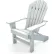 Frog Furnishings Seaside Adirondack Recycled Plastic Chair, White