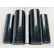Global Industrial Stretch Wrap Film For Hand Dispenser, Cast, 80 Gauge, 15"W x 1500'L, Black Opaque - Pkg Qty 4
