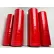 Global Industrial Stretch Wrap Film For Hand Dispenser, Cast, 80 Gauge, 18"W x 1500'L, Red Tint - Pkg Qty 4