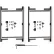 Adjust-A-Gate® 3-Rail Full-Frame Double-Drive Gates w/Drop Rod Kit, 70" - 118"W x 60"H, Black