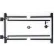 Adjust-A-Gate G60-36 Original Series Adjustable Steel Gate Frame 2 Rail Kit 60-96"W x 36"H, Black