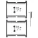 Adjust-A-Gate® 2-Rail Full-Frame Double-Drive Gates w/Drop Rod Kit, 118" - 190"W x 47"H, Black
