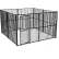 Lucky Dog European Style Modular Dog Kennel 72"H x 120"W x 120"L, Black