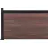 Estate 6'W x 4'H Black Rose Aluminum/Composite Horizontal Fence Adder Section - SURFACE MOUNT
