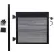 Estate 4'W x 4'H Oxford Grey Aluminum/Composite Adjustable Single Fence Gate Kit - IN GROUND ONLY
