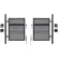Estate 10'W x 6'H Oxford Grey Aluminum/Composite Adjustable Fence Double Gate Kit- IN GROUND ONLY