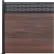 Lattice Top 6'W x 6'H Black Rose Aluminum/Composite Horizontal Fence Adder Section - SURFACE MT