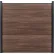 Full Composite 6'W x 6'H King Cedar Aluminum/Composite Horizontal Fence Starter Section- IN GROUND
