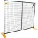 Perimeter Patrol® Welded Wire 28-Panel Security Temporary Fence Kit, Steel, 7'6"W x 6'H, Black