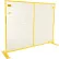 Perimeter Patrol® Welded Wire 28-Panel Security Temporary Fence Kit, Steel, 7'6"W x 6'H, Yellow