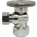 Jones Stephens 1/4 Turn Angle Supply Stop Valve, Chrome Plated, 1/2" FIP x 3/8" OD Comp