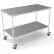 John Boos® Stainless Steel Mobile Instrument Table, 20 x 16", Undershelf, 304 Grade