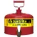 Justrite® Safety Can For Laboratories, Type I, Brass Faucet, 2.5 Gallon, Red
