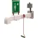Hughes® Drench Shower, Wall Mount, Galvanized Pipe, Nylon 6 Showerhead, 20 GPM, 120V