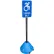 Magic Master PP2-BL-58P Next Generation Rolling Blue Sign Base w/ 58" Pole