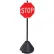 Magic Master XL-PP3-72 XL-Portable Pole Rolling Sign Base, 72" Pole, Black