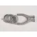 Justrite® 8496 10' Coiled Flexible Antistatic Wire Hand Clamp - 1/4" Terminal