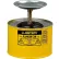 Justrite Plunger Can, 2-Quart, Yellow, 10218