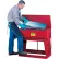 Justrite Floor Standing Rinse Tank, 22-Gallon, Red, 27220