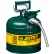 Justrite® Type II AccuFlow™ Safety Can - 2 Gallon with 5/8" Flexible Hose, Green, 7220420