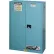 Justrite 45 Gal. Acid Cabinet, Self-Close, 1 Door, 43"W x 18"D x 65"H, Blue