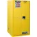 Justrite 96 Gallon 2 Door, Manual, Paint & Ink Cabinet, 34"W x 34"D x 65"H, Yellow