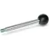 J.W. Winco GN310 Steel Gear Lever w/ Ball Knob 14mm D 200mm L M12x1.75