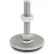 Leveling Foot - Threaded - 2700 Lbs. Capacity - 1.57" Base Dia. - J.W. Winco 41-40-1/2X13-75-D3-SK