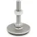 Leveling Foot - Threaded - 3150 Lbs. Capacity - 1.97" Base Dia. - J.W. Winco 41-50-3/8X16-75-D3-S