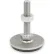 Leveling Foot - Threaded - 4500 Lbs. Capacity - 3.15" Base Dia. - J.W. Winco 41-80-1/2X13-100-D1-S