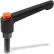 Zinc Die-Cast Adjustable Lever with Push Button and Steel Components 5/16-18 x 2.48 Stud 2.48"L