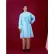 Polypropylene Isolation Gown, Elastic Wrists, Blue, 2XL, 100/Case