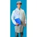 Heavy Duty Polypropylene Lab Coat, Elastic Wrists/Velcro Front, White, 4XL, 30/Case