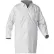 KeyGuard® Lab Coat, No Pockets, Open Wrists, Snap Front, Single Collar, White, XL, 30/Case