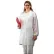 Polypropylene Lab Coat, No Pockets, Open Wrists, Snap Front, Single Collar, White, M, 30/Case