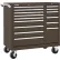 Kennedy® K1800 15 Drawer Roller Cabinet, 39-3/8"W x 18" x 39"H, Brown